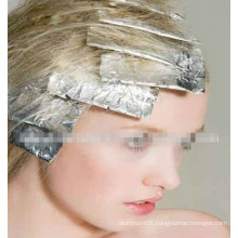 printed colorful pre cut hairdressing hair aluminum foil with tissue for hair salon,printed foil rolls